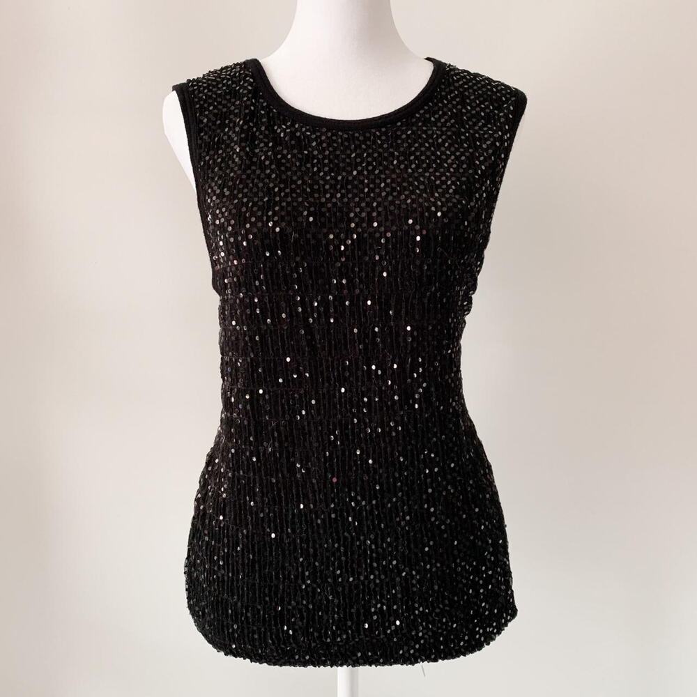 Y2K Missimo Sequin Sleeveless Top Size XL